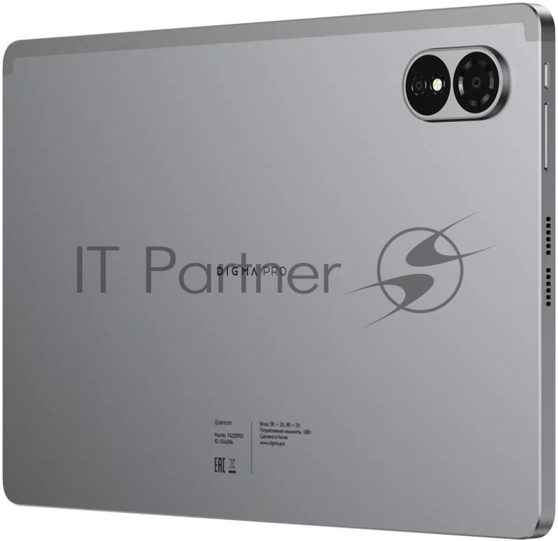 Планшет Digma Pro Quantum T606 (1.6) 8C RAM6Gb ROM128Gb 11 In-Cell 1280x800 4G 2Sim Android 14 серый 13Mpix 5Mpix BT WiFi microSD 2Tb 7000mAh