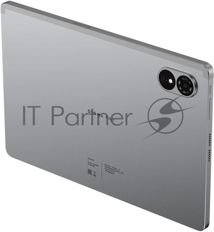 Планшет Digma Pro Quantum T606 (1.6) 8C RAM6Gb ROM128Gb 11 In-Cell 1280x800 4G 2Sim Android 14 серый 13Mpix 5Mpix BT WiFi microSD 2Tb 7000mAh