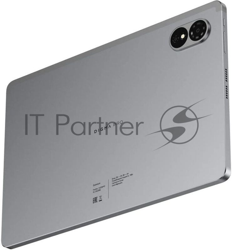 Планшет Digma Pro Quantum T606 (1.6) 8C RAM6Gb ROM128Gb 11 In-Cell 1280x800 4G 2Sim Android 14 серый 13Mpix 5Mpix BT WiFi microSD 2Tb 7000mAh