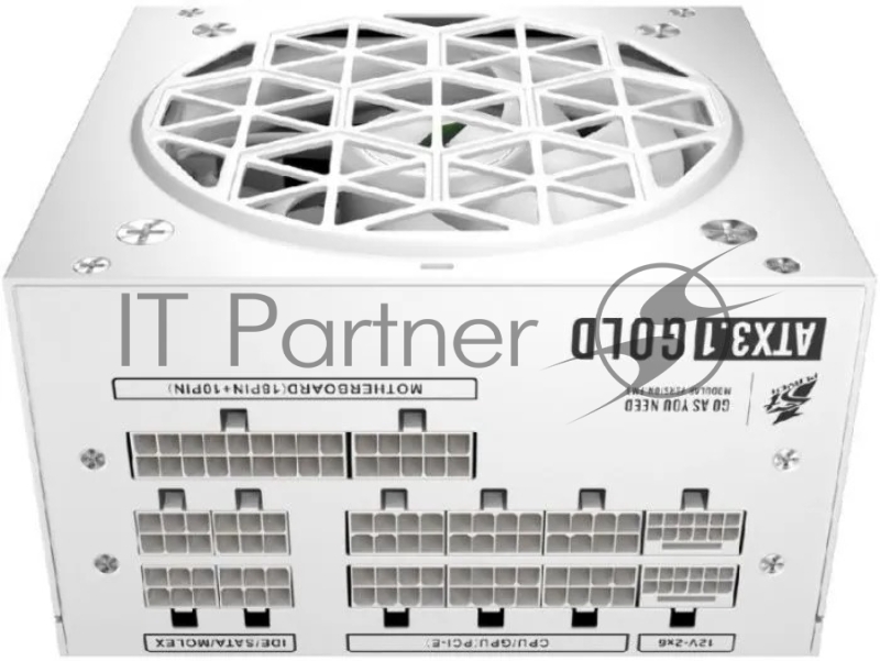 Блок питания 1STPLAYER NGDP Gold 850W White/ ATX 3.0, APFC, 80 PLUS Gold, LLC+DC-DC, 120mm fan, full modular / HA-850BA4-WH