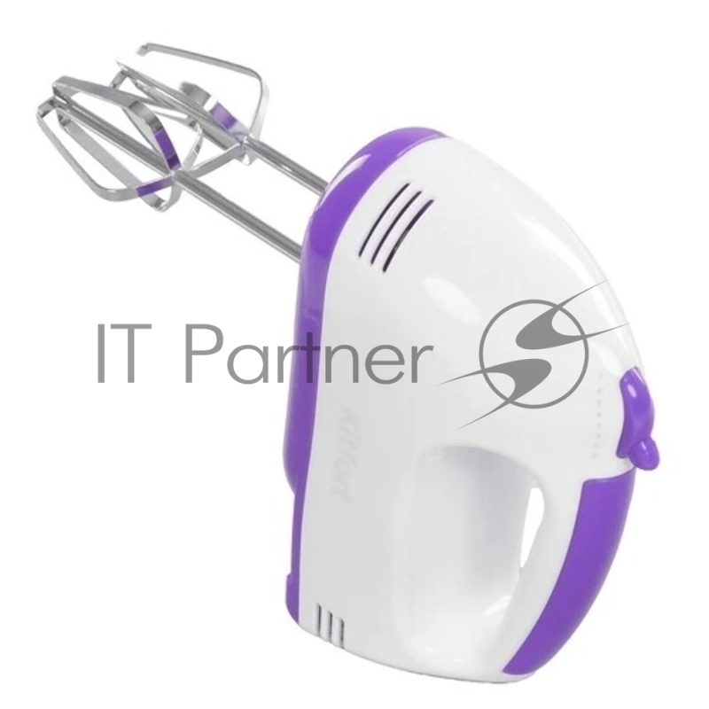 Миксер стационарный Kitfort КТ-3490 100Вт белый/фиолетовый