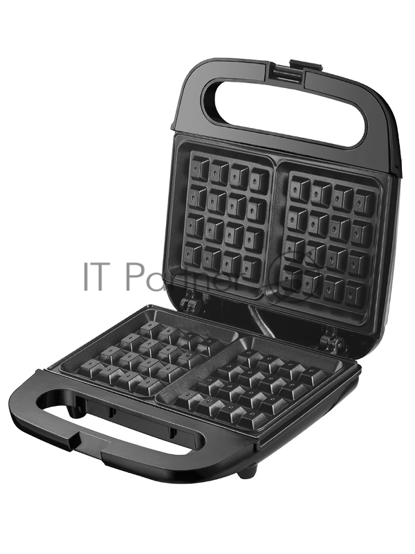 Вафельница Endever Skyline WM-22, черный, мощность 850 Вт, на 2 вафли, автом. терморегулятор, размеры 22,6*22,4 см, 6 шт/уп