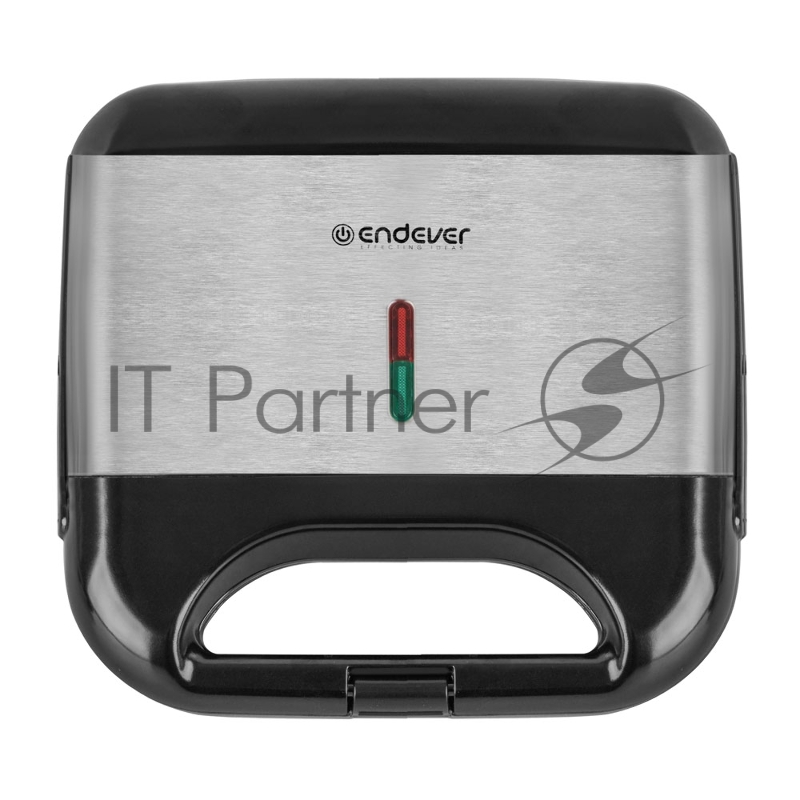 Вафельница Endever Skyline WM-21 черный/стальной, мощность 850 Вт, на 2 вафли, автом. терморегулятор, размеры 22,4*21,7 см, 6 шт/уп