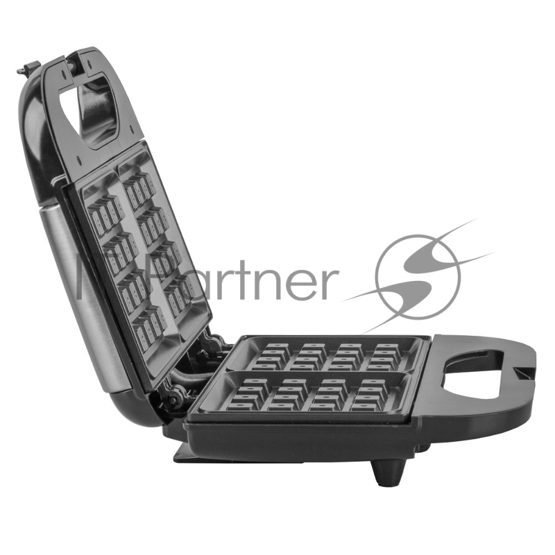 Вафельница Endever Skyline WM-21 черный/стальной, мощность 850 Вт, на 2 вафли, автом. терморегулятор, размеры 22,4*21,7 см, 6 шт/уп