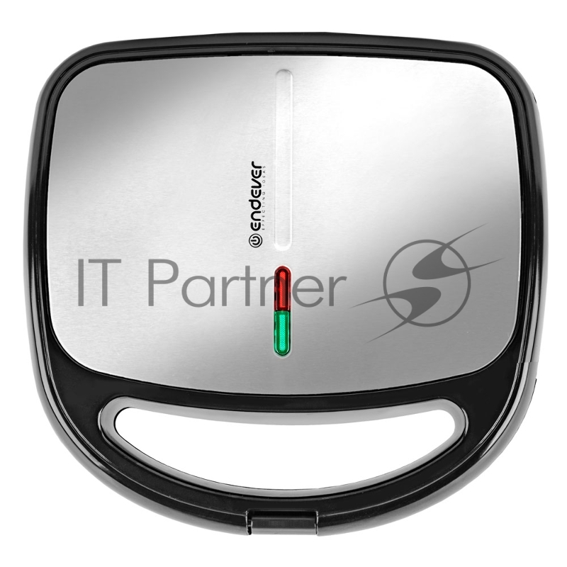 Вафельница электрическая Endever Skyline WM-24 2 в1 , черный/стальной, мощность 850 Вт, автом. терморегулятор, размеры 24,5*23,4 см, 4 шт/уп