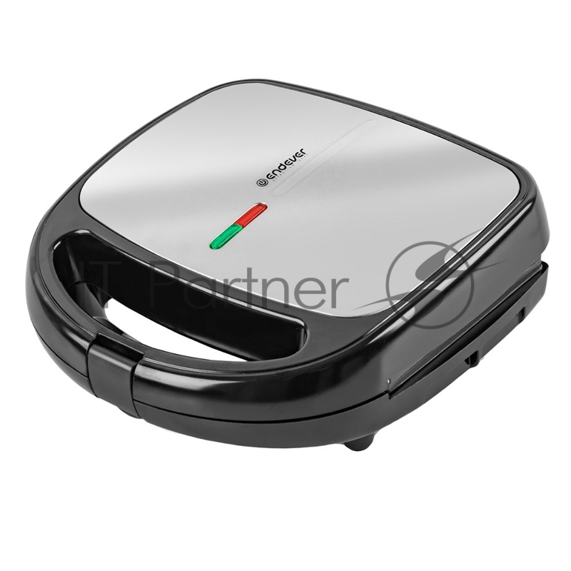 Вафельница электрическая Endever Skyline WM-24 2 в1 , черный/стальной, мощность 850 Вт, автом. терморегулятор, размеры 24,5*23,4 см, 4 шт/уп