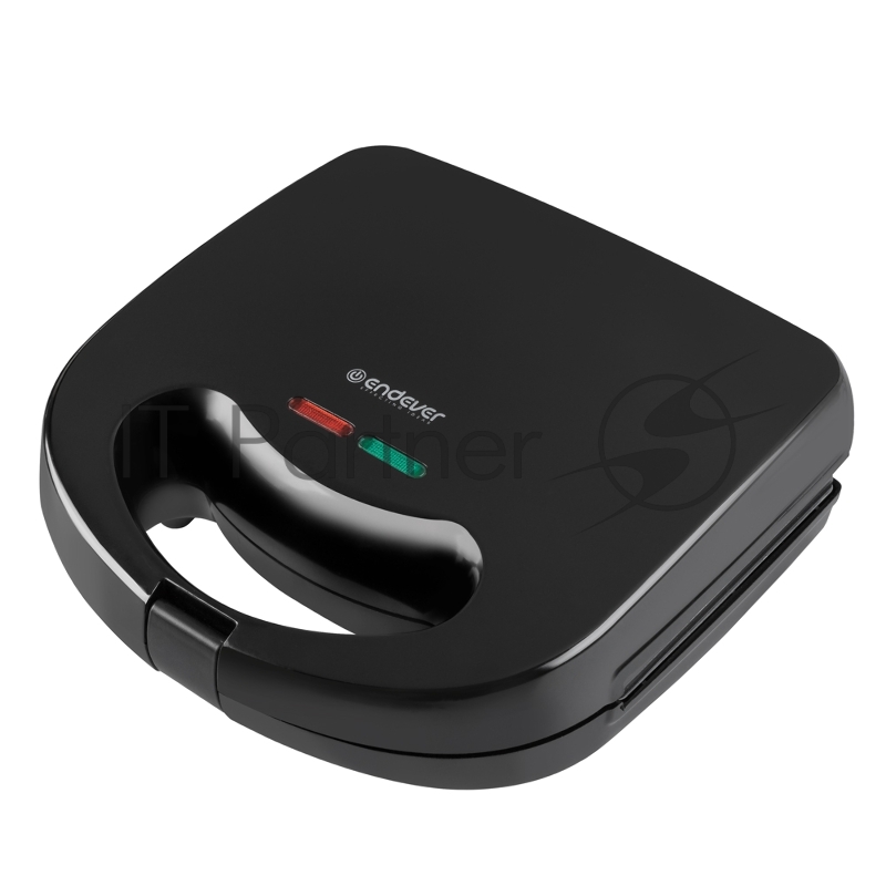 Сэндвичница электрическая Endever Skyline SM-30 2 в 1, черный, мощность 850 Вт, автом. терморегулятор, размеры 23,7*23,8 см, 4 шт/уп