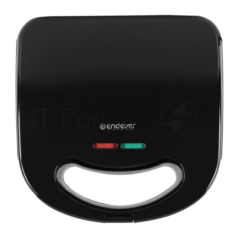 Сэндвичница электрическая Endever Skyline SM-30 2 в 1, черный, мощность 850 Вт, автом. терморегулятор, размеры 23,7*23,8 см, 4 шт/уп