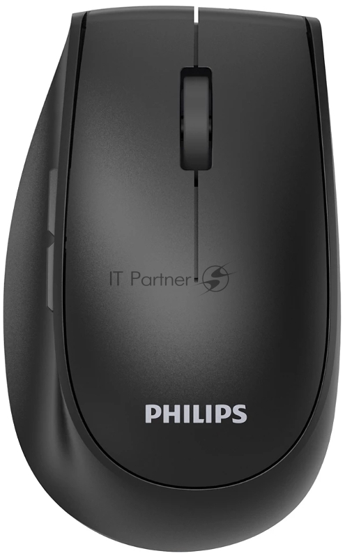 Беспроводная мышь Philips SPK7627, 2,4 GHz, Bluetooth 3.0/5.0, 5 кноп., 1600dpi, Аккамулятор, чёрный