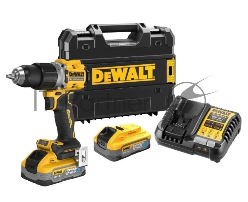 Дрель-шуруповерт DeWalt DCD805H2T аккум. патрон:быстрозажимной (кейс в комплекте)