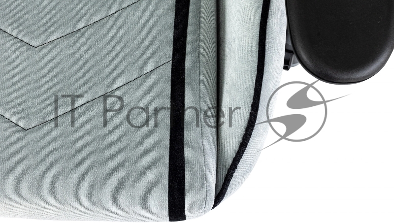 Кресло игровое Zombie Drift/F серо-голубой/черный крестов. пластик подст.для ног