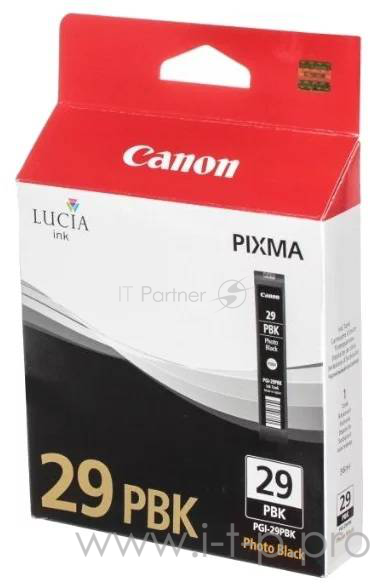 Картридж струйный Canon PGI-29PBK 4869B001 фото черный для Canon Pixma Pro 1