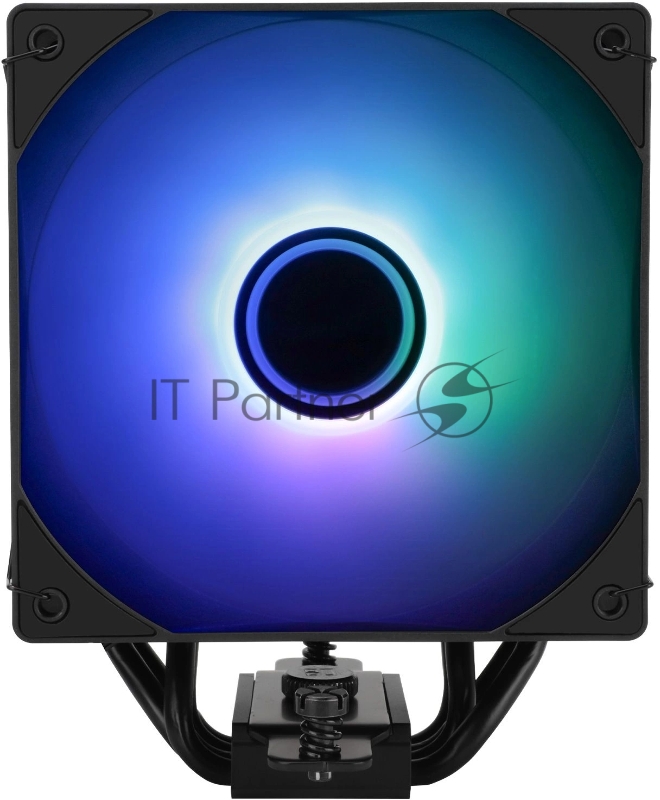 Устройство охлаждения(кулер) Thermalright Assassin Spirit 120 Vision ARGB Soc-AM5/AM4/1200/1700/1851 черный 4-pin 27dB Al+Cu LCD Ret (AS120-VISION-BL-ARGB)