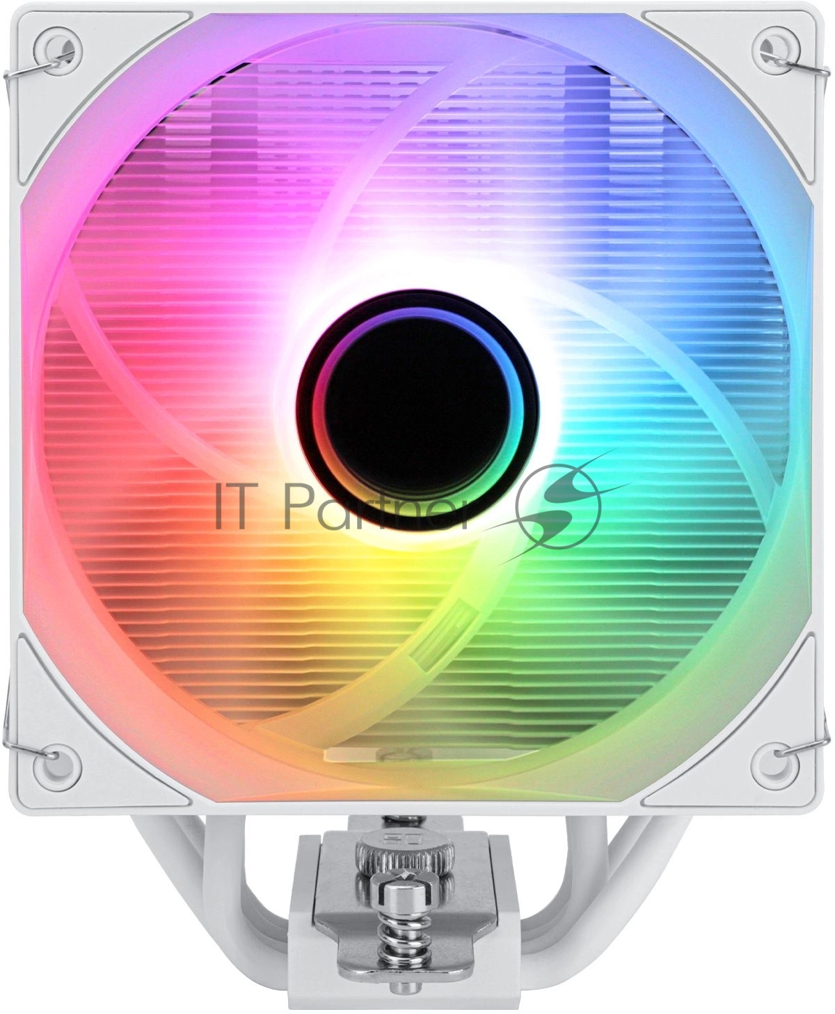 Устройство охлаждения(кулер) Thermalright Assassin Spirit 120 Vision ARGB Soc-AM5/AM4/1200/1700/1851 белый 4-pin 27dB Al+Cu LCD Ret (AS120-VISION-WH-ARGB)