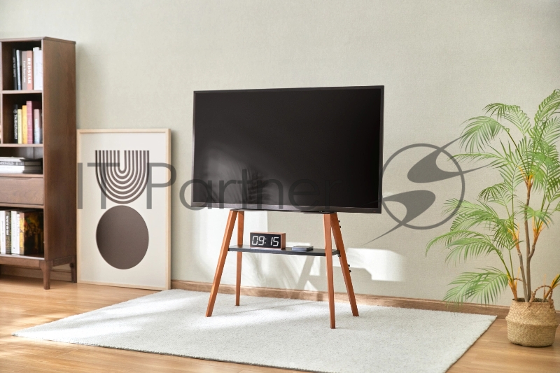 Подставка для телевизора Cactus CS-ST3645BKWN черный/орех 43-65 макс.40кг напольный