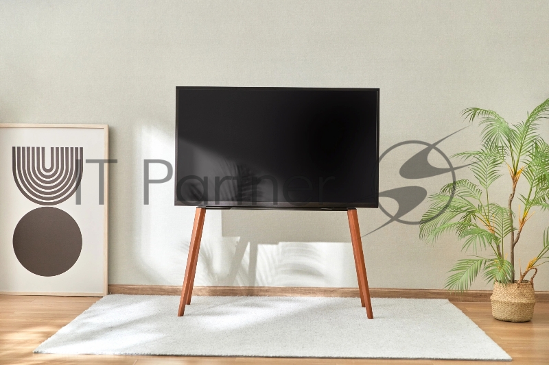 Подставка для телевизора Cactus CS-ST3646BKWN черный/орех 49-75 макс.40кг напольный