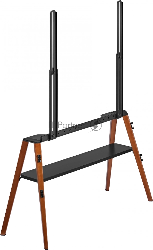 Подставка для телевизора Cactus CS-ST3647BKWN черный/орех 49-75 макс.40кг напольный