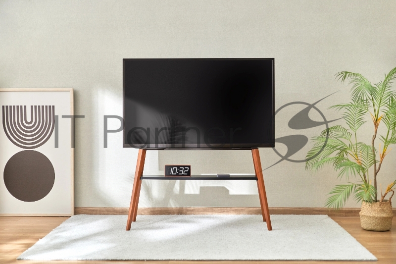 Подставка для телевизора Cactus CS-ST3647BKWN черный/орех 49-75 макс.40кг напольный