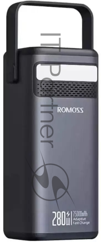 Мобильный аккумулятор Romoss PMT75 75000mAh 280W 5A черный (1746779)