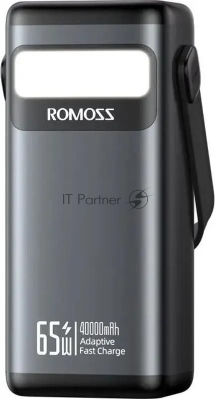 Мобильный аккумулятор Romoss PMT40 40000mAh 65W 5A черный (1746420)