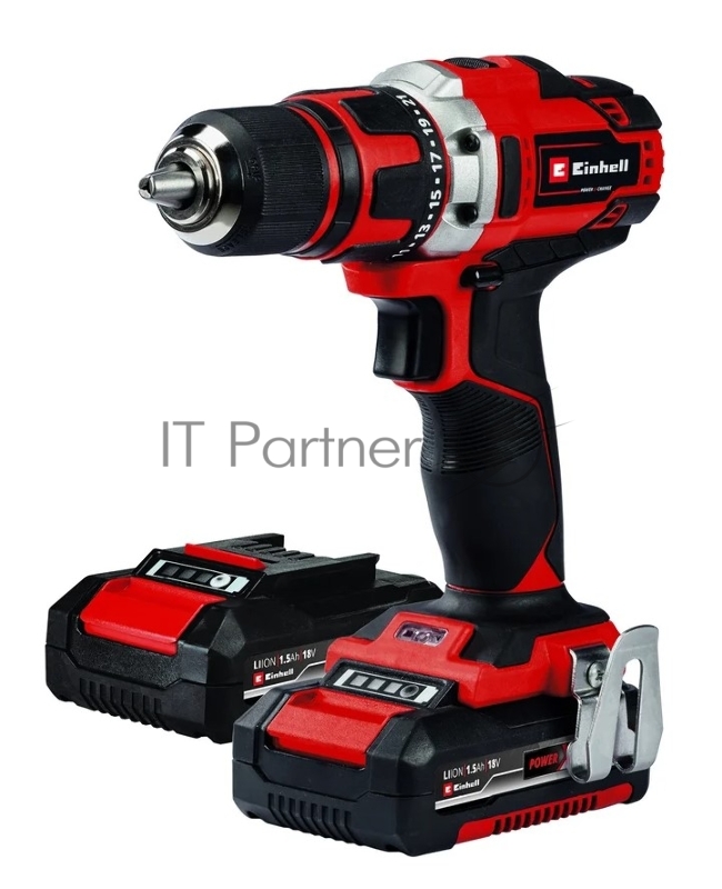 Дрель-шуруповерт Einhell PXC TE-CD 18/40-1 Li аккум. патрон:быстрозажимной (кейс в комплекте) (4513939)