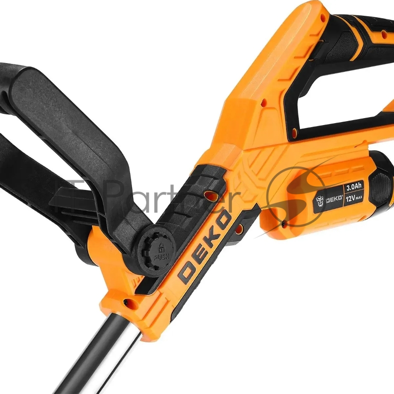 Триммер электрический Deko DKTR12V Max аккум. неразбор.штан. реж.эл.:нож