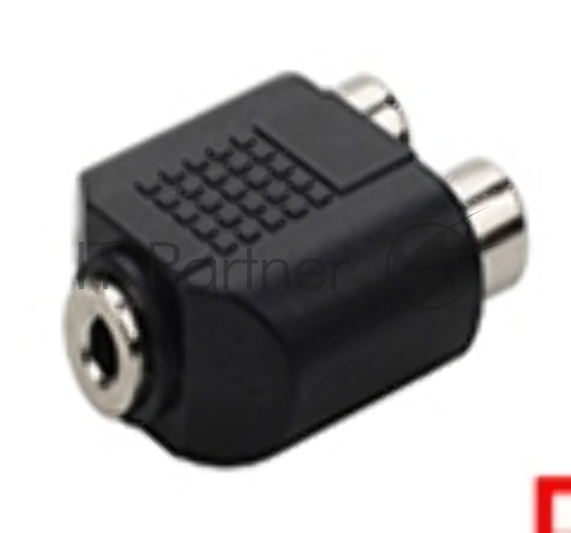 Переходник с RCA (тюльпан) 2 канала мама на miniJack
