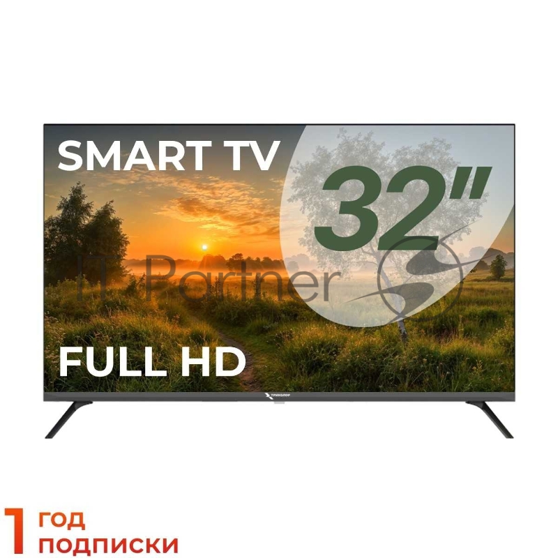 Телевизор Триколор 32 P32FH504 черный LED FHD 60Hz Android