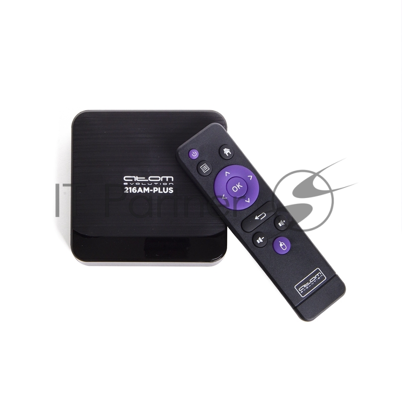 Приставка Смарт ТВ ATOM-216AM-PLUS (Android TV Box), Amlogic S905W2, 2/16Gb, АTOMevolution