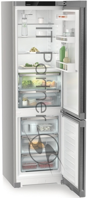 Холодильник Liebherr CBNsdc 573i-22 серебристый нержавеющая сталь двухкамерный 266/94л морозилка снизу