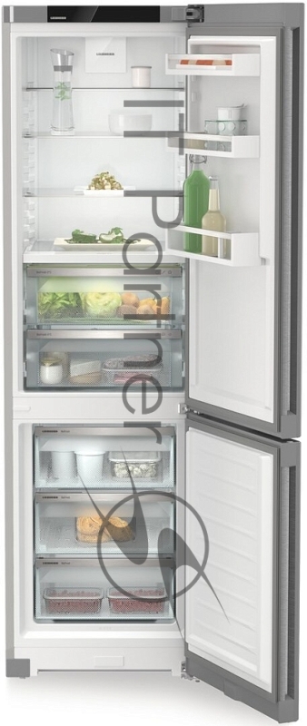 Холодильник Liebherr CBNsdc 573i-22 серебристый нержавеющая сталь двухкамерный 266/94л морозилка снизу