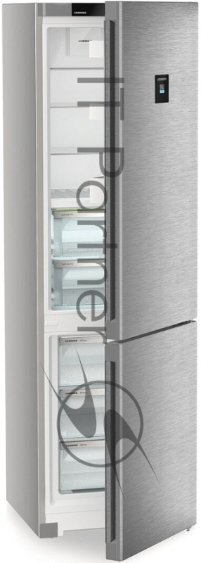 Холодильник Liebherr CBNsdc 573i-22 серебристый нержавеющая сталь двухкамерный 266/94л морозилка снизу