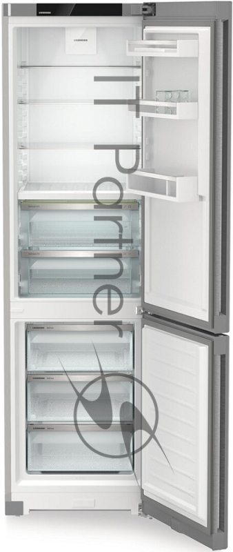 Холодильник Liebherr CBNsdc 573i-22 серебристый нержавеющая сталь двухкамерный 266/94л морозилка снизу