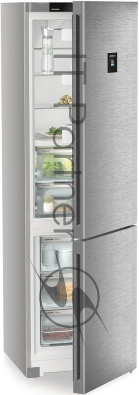 Холодильник Liebherr CBNsdc 573i-22 серебристый нержавеющая сталь двухкамерный 266/94л морозилка снизу