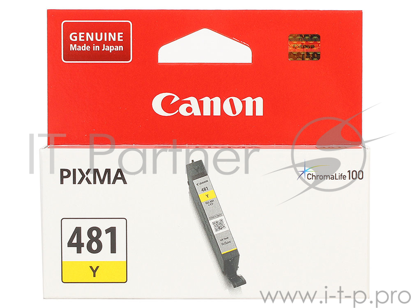 Картридж струйный Canon CLI-481 Y 2100C001 желтый для Canon Pixma TS5140/6140/8140/8540