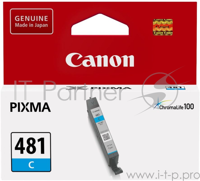 Картридж струйный Canon CLI-481 C 2098C001 голубой для Canon Pixma TS5140/6140/8140/8540