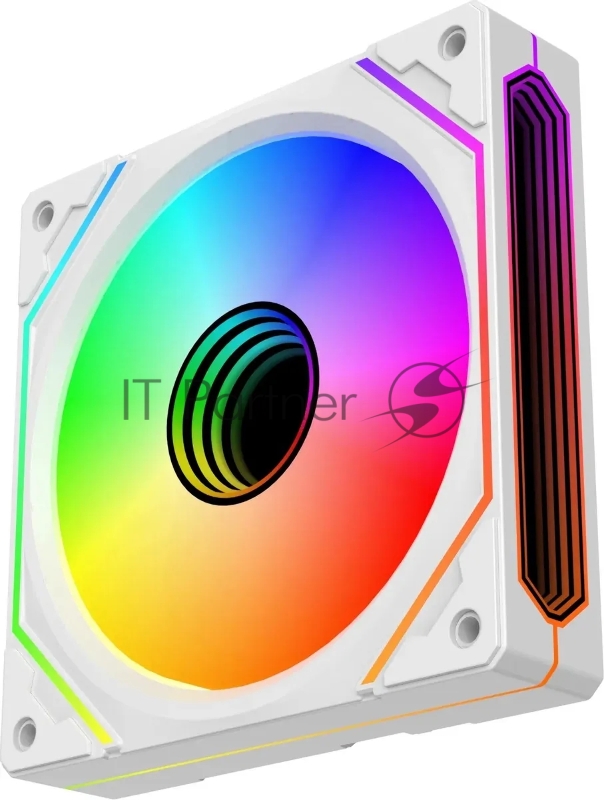 Вентилятор для корпуса Bloody BD-CF120ARGB5 LCD ARGB 120х120x25 белый 4-pin 26дБ (упак.:1шт) (BD-CF120ARGB5-WH) Ret