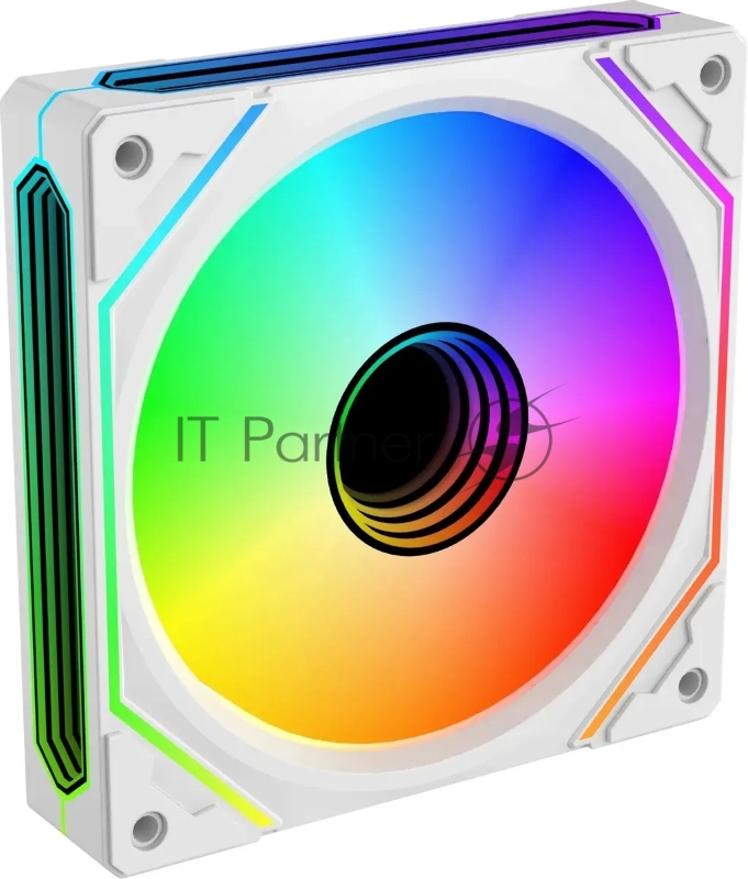 Вентилятор для корпуса Bloody BD-CF120ARGB5 LCD ARGB 120х120x25 белый 4-pin 26дБ (упак.:1шт) (BD-CF120ARGB5-WH) Ret