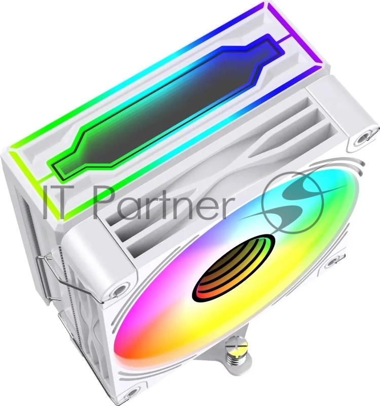 Устройство охлаждения(кулер) Bloody BD-AC205-ARGB1 ARGB Soc-AM5/AM4/1200/1700/1851 белый 4-pin 14-26dB Al+Cu LCD 205W 513gr Ret (BD-AC205-ARGB1-WH)