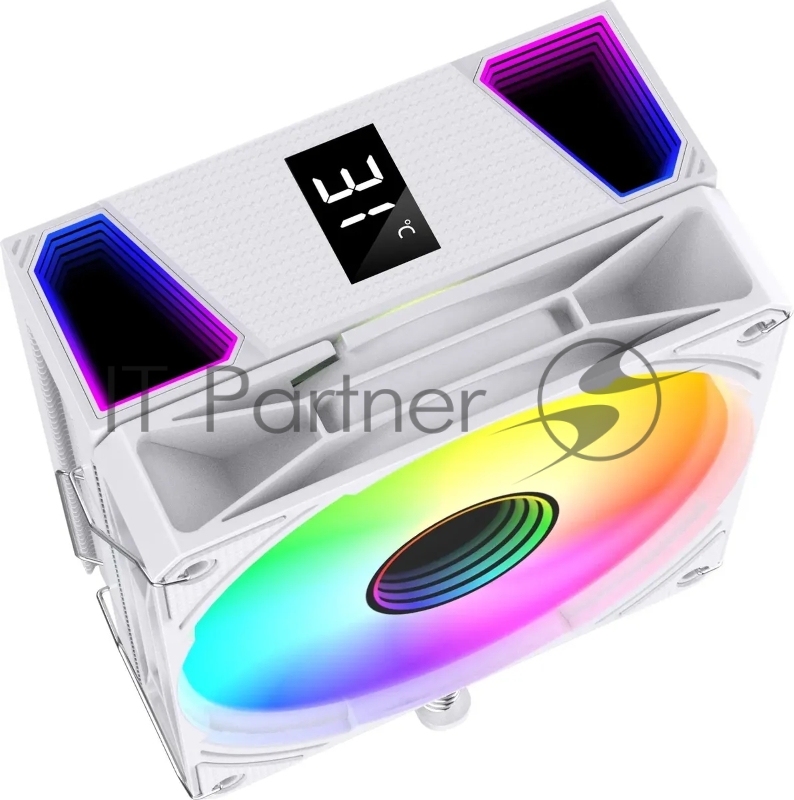 Устройство охлаждения(кулер) Bloody BD-AC220-ARGB1 ARGB Soc-AM5/AM4/1200/1700/1851 белый 4-pin 14-26dB Al+Cu LCD 220W 596gr Ret (BD-AC220-ARGB1-WH)