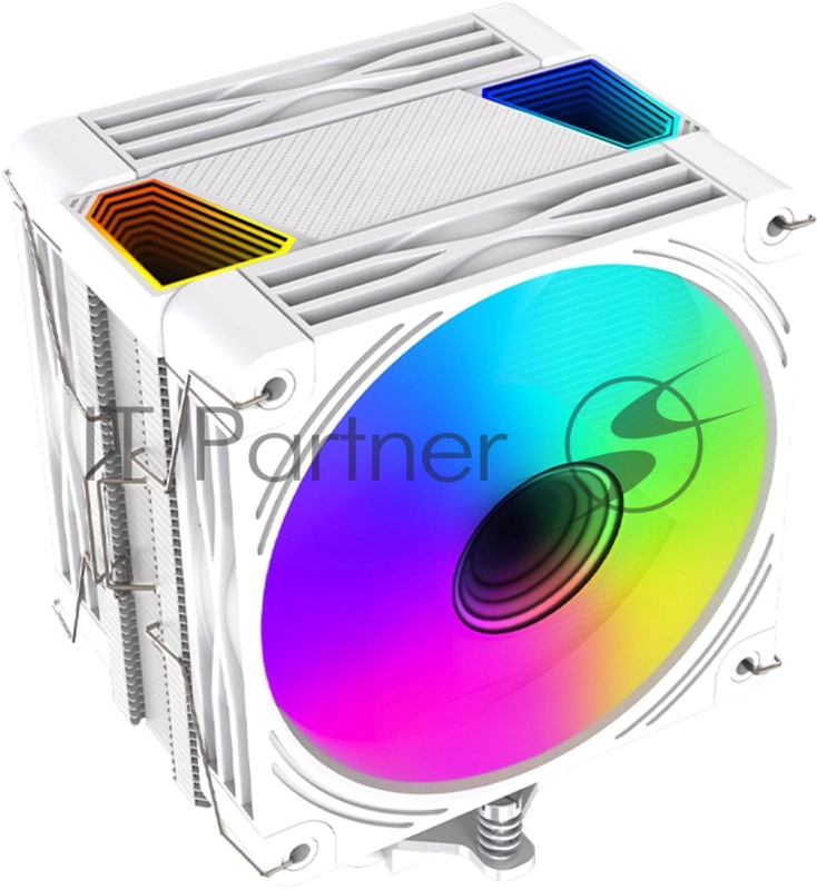 Устройство охлаждения(кулер) Bloody BD-AC230-ARGB1 ARGB Soc-AM5/AM4/1200/1700/1851 белый 4-pin 22-32dB Al+Cu LCD 230W 715gr Ret (BD-AC230-ARGB1-WH)