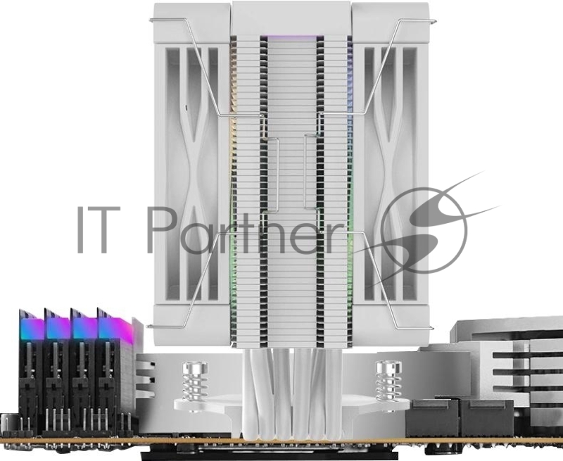 Устройство охлаждения(кулер) Bloody BD-AC230-ARGB1 ARGB Soc-AM5/AM4/1200/1700/1851 белый 4-pin 22-32dB Al+Cu LCD 230W 715gr Ret (BD-AC230-ARGB1-WH)