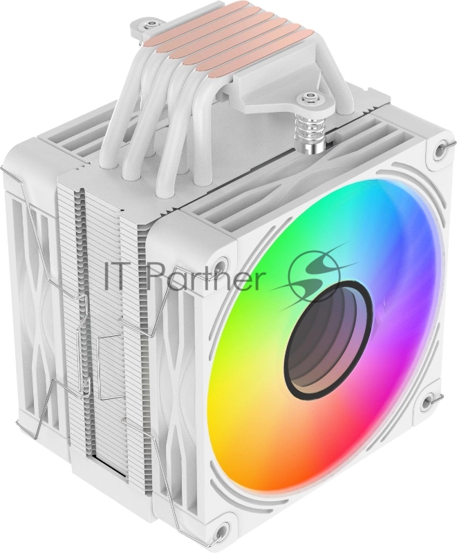 Устройство охлаждения(кулер) Bloody BD-AC230-ARGB1 ARGB Soc-AM5/AM4/1200/1700/1851 белый 4-pin 22-32dB Al+Cu LCD 230W 715gr Ret (BD-AC230-ARGB1-WH)