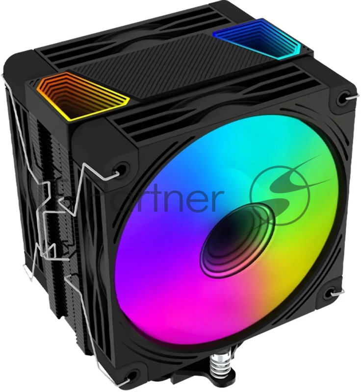 Устройство охлаждения(кулер) Bloody BD-AC230-ARGB1 ARGB Soc-AM5/AM4/1200/1700/1851 черный 4-pin 22-32dB Al+Cu LCD 230W 715gr Ret (BD-AC230-ARGB1-BK)