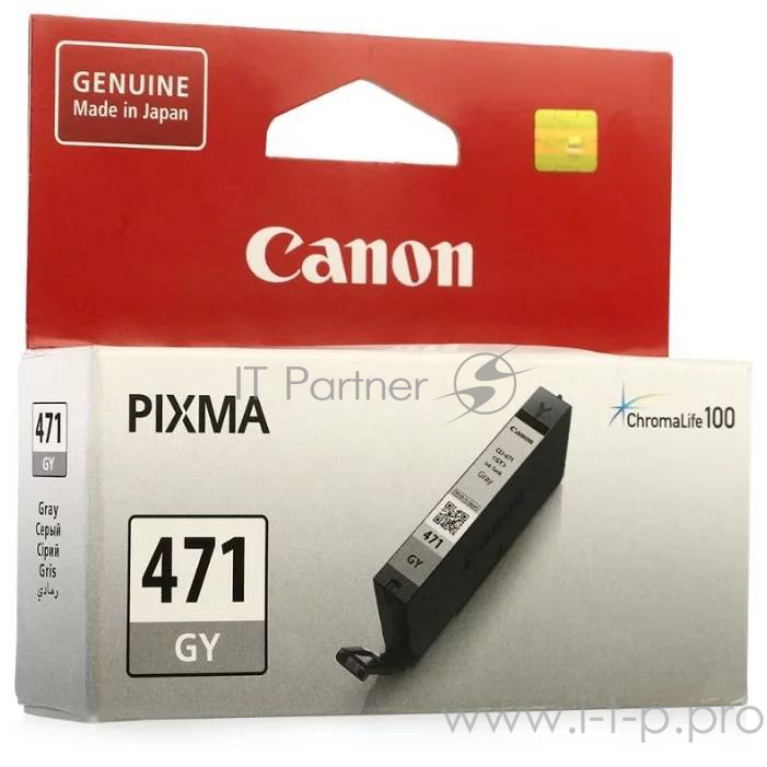 Картридж струйный Canon CLI-471GY 0404C001 серый для Canon Pixma MG5740/MG6840/MG7740