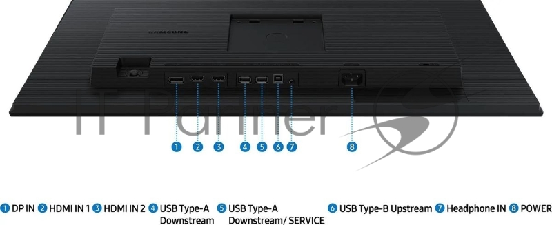 Монитор Samsung 27 S27D400GAI, 16:9, IPS, FHD, 5ms, 250cd, 100Hz, HDMI, DP, USB, HAS
