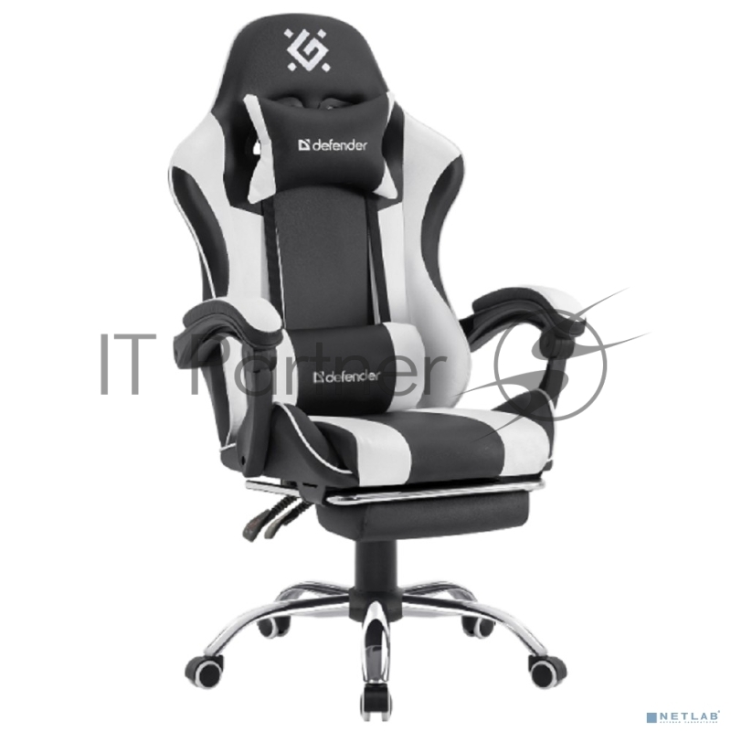 Офисное кресло Defender TIOS BLACK/WHITE PU 64055