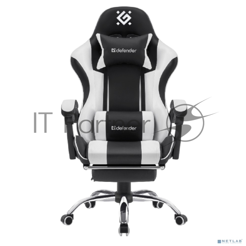 Офисное кресло Defender TIOS BLACK/WHITE PU 64055