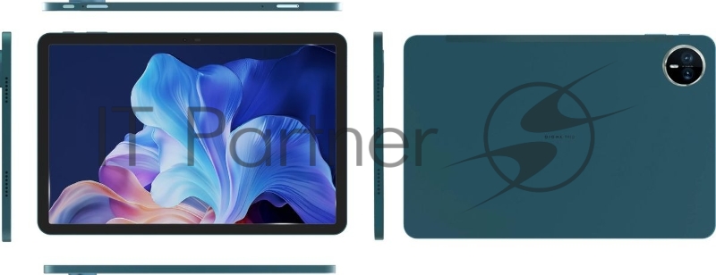 Планшет Digma Pro Eclipse T616 (2.0) 8C RAM8Gb ROM256Gb 11 In-Cell 1920x1200 4G 2Sim Android 14 зеленый 20Mpix 8Mpix BT WiFi microSD 1Tb 8000mAh