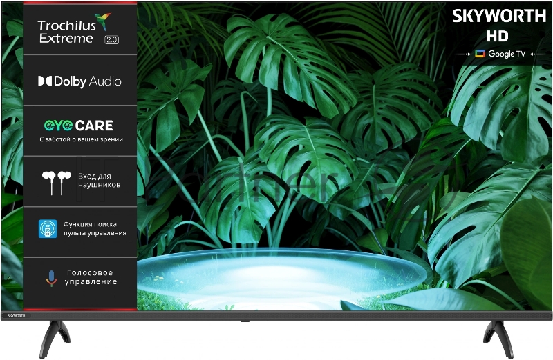 Телевизор LED Skyworth 43 43E55G Eye Care черный/серый FULL HD 60Hz DVB-T DVB-T2 DVB-C DVB-S DVB-S2 USB WiFi Smart TV